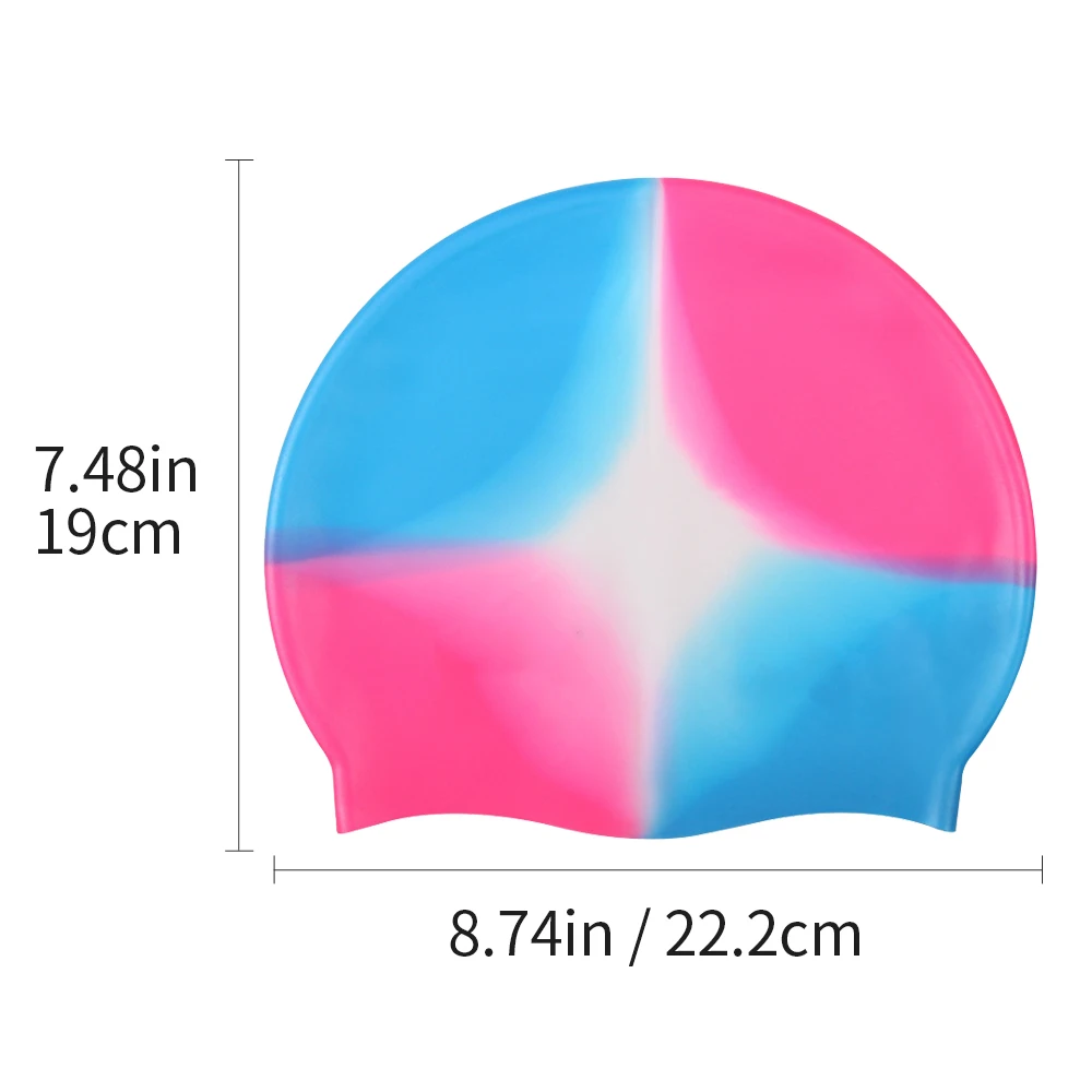 Водонепроницаемая шапочка для плавания ming с защитными ушами из силиконовой резины, цветные водонепроницаемые купальные шапочки для взрослых мужчин и женщин, аксессуары для плавания ming
