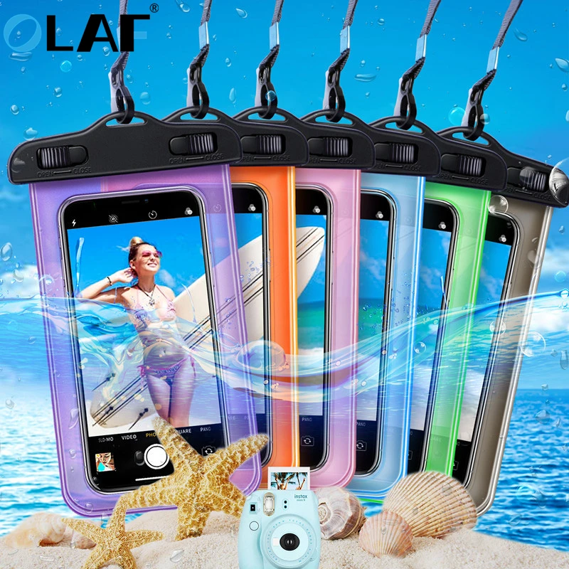 

OLAF Waterproof Phone Case For iphone X Xs Max XR 7 8 Universal Swim Underwater Dry Pouch Bag Case For Samsung Xiaomi Smartphone