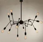 Best Price as low as $104.36 Spider Pendant Lamp Retractable Pendant Light 6 8 12 18 Arms Spider Pendant Lamp Black Red White Pendant Lights for Ceiling