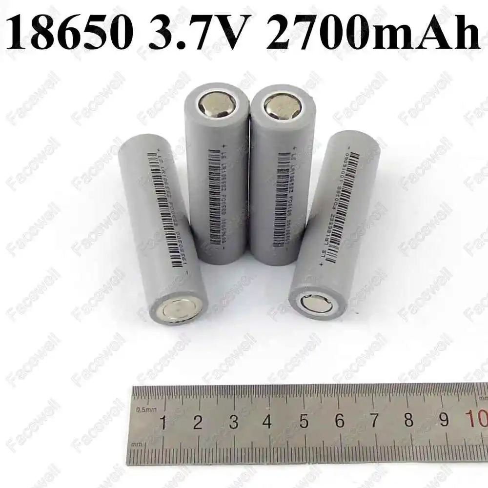 

10pcs 18650 2700mah 3.7v li-ion battery 18650 3.7v 2650mah bateria 2600mah pilhas 20A high discharge for power pack ebike e cig