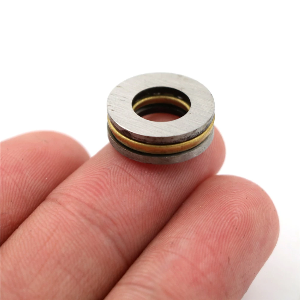 Ochoos 10pcs 8x16x5mm Pratical Miniature Thrust Bearings F8-16M Metal Axial Ball Bearing Set for Hardware Accessories Ochoos 10pcs 8x16x5mm Pratical Miniature Thrust Bearings F8-16M Metal Axial Ball Bearing Set for Hardware Accessories