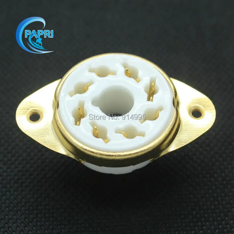 PAPRI 10 PCS K8A 8pin Keramik Chassis Montieren Verstärker Vergoldeten Rohr Steckdosen Für KT88 6L6 6CA7 KT66 EL34 6550 6V6 6SN7 PAPRI 10 PCS K8A 8pin Keramik Chassis Montieren Verstärker Vergoldeten Rohr Steckdosen Für KT88 6L6 6CA7 KT66 EL34 6550 6V6 6SN7