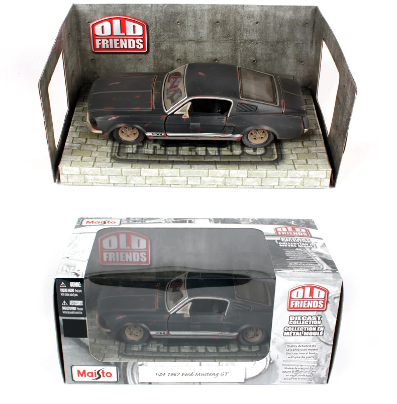 Maisto 1:24 1967 FORD Mustang GT Do Старая винтажная литая под давлением модель автомобиля игрушка Новинка в коробке Новое поступление 32142