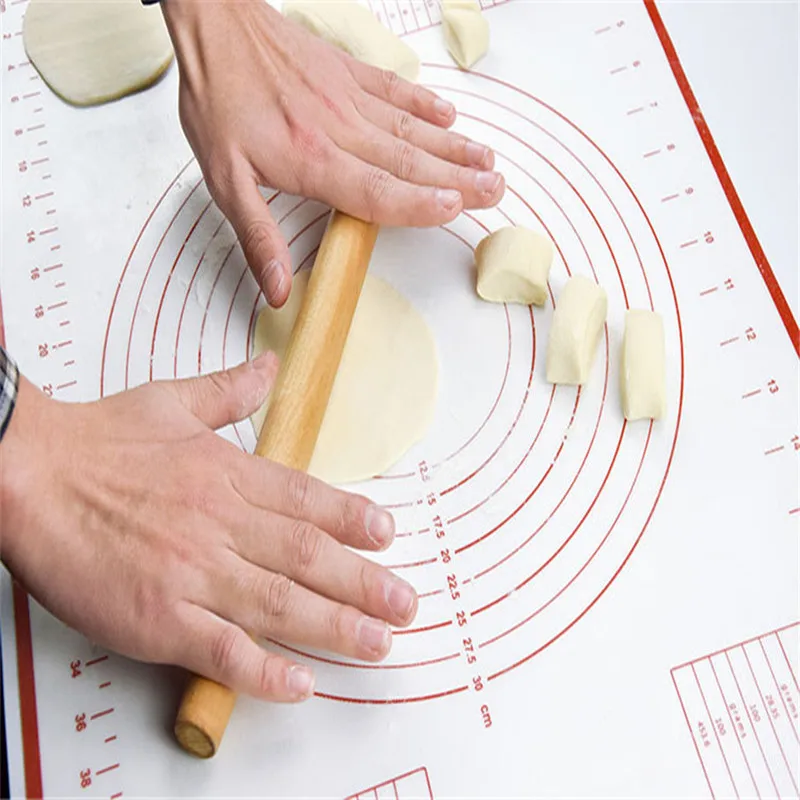 60*40cm Non Stick Silicone Baking Mat with Scale Rolling Dough Pad Kneading Cooking Pastry Sheet Oven Liner new | Дом и сад