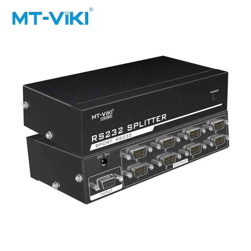 

MT-VIKI RS232 splitter 8 port Divisore DB9 Seriale RS232 Protocollo di Trasferimento Dati COM con Adattatore di MT-RS108