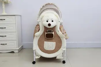 

Multifunctional crib cradle newborn baby electric swing music baby electric rocking chair shaker
