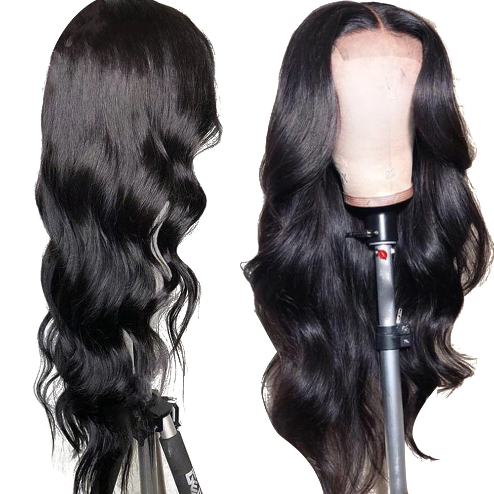 

Uneed Malaysian Body Wave 360 Lace Frontal Wigs Pre Plucked With Baby Hair Remy Human Hair Wigs For Black Woman