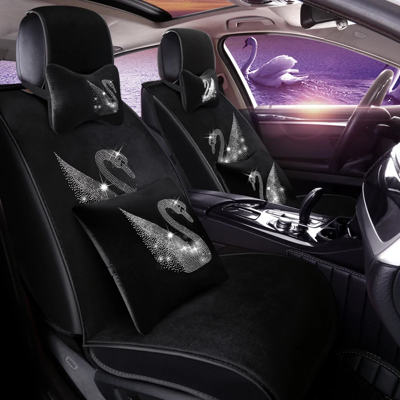 Передний + задний плюшевый чехол для автомобильного сиденья FORD Fiesta Focus focus 2 3 Kuga