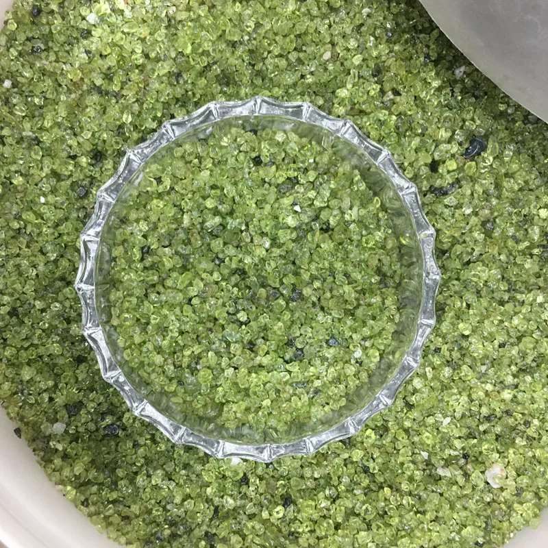 

30g wholesale Natural green dongling Quartz Crystal Polished Gravel Specimen natural stones and minerals Fish Tank stones