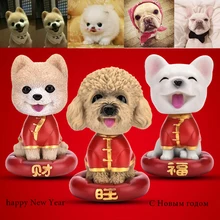 Автомобиль 3D милые Товары для собак Наклейки Тедди Хаски трясти головой куклы Собака автомобилей кивнув собака внутренний животных Творческая Стикеры горячая орнамент