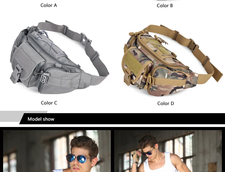 New Big Men Belt Pouch Bag Waterproof Male Bum Bags Military Waist Packs Nylon Fanny Pack For Women Army Hip Bag Camouflage (3)