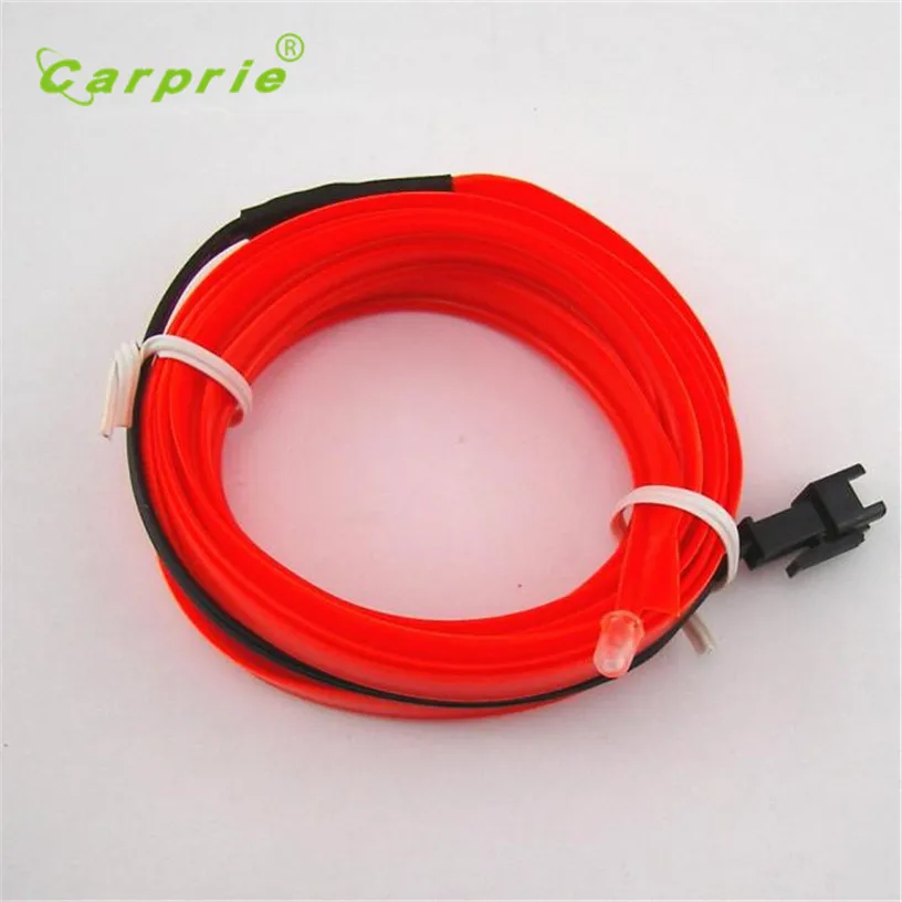 2 м красный EL-Wire 12V автомобильный декор для интерьера флуоресцентная неоновая