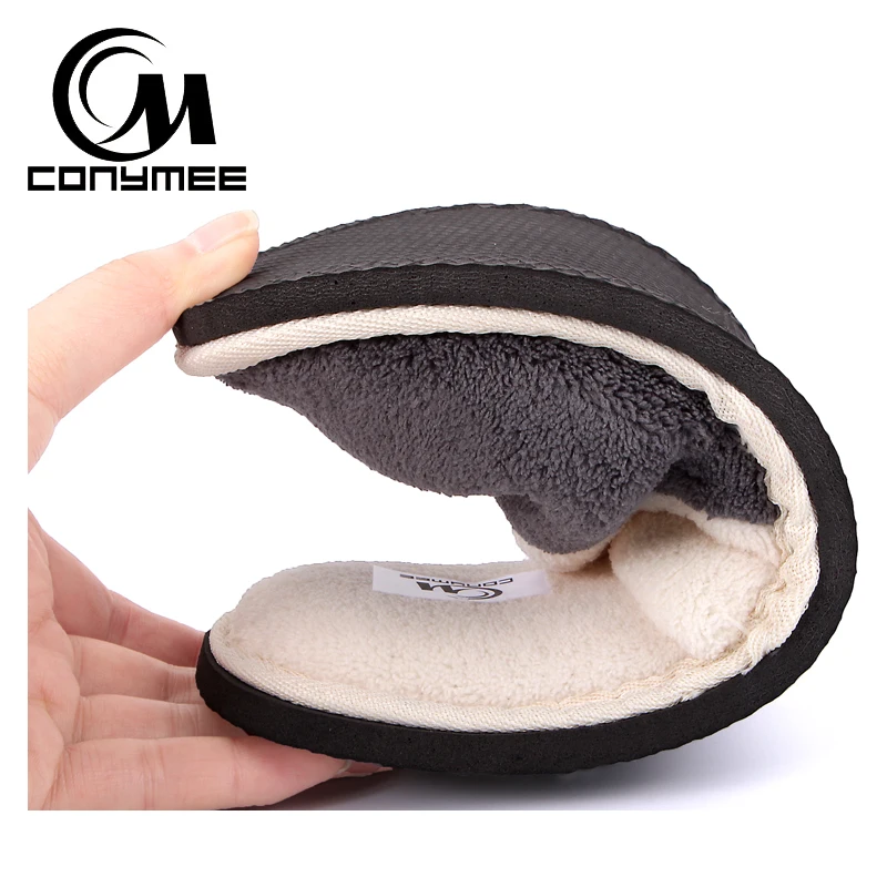 Зимняя обувь женские домашние тапочки Pantufa мужские мягкие плюшевые комнатные