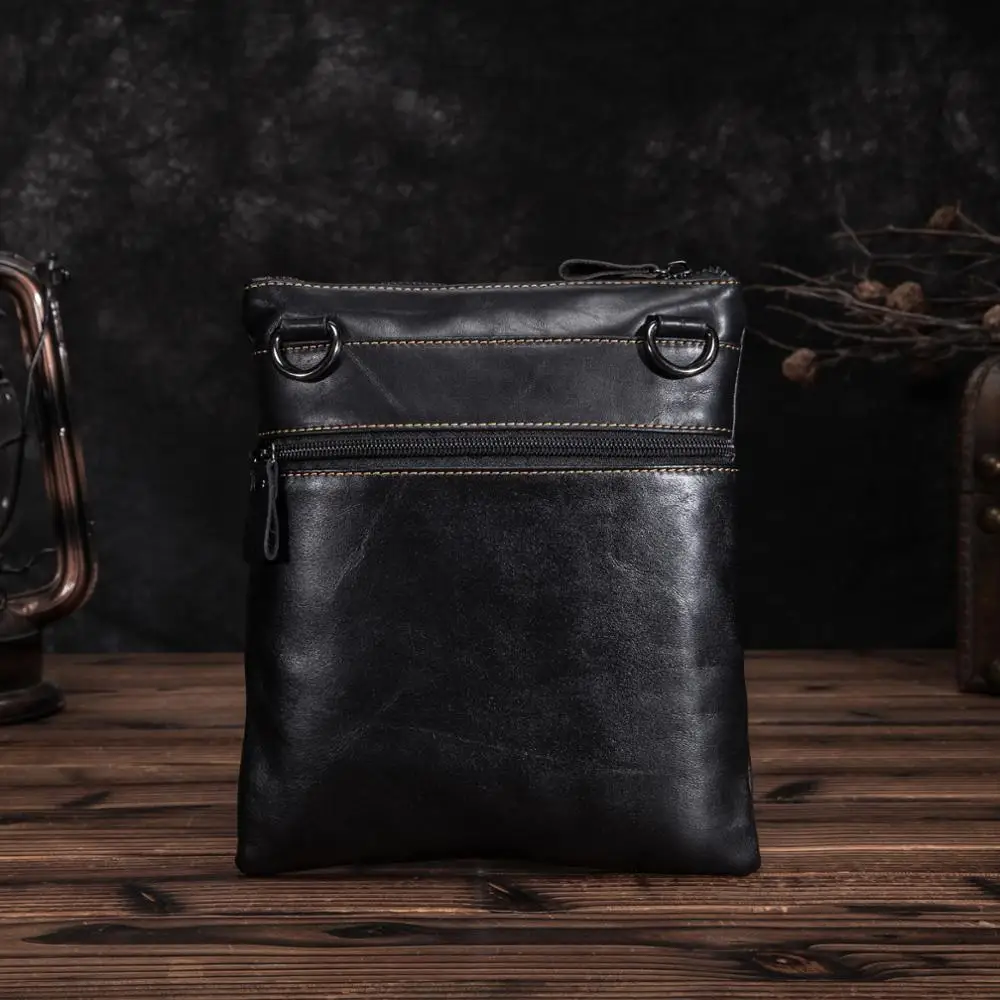 Качественная кожаная мужская дизайнерская сумка через плечо, Повседневная модная сумка через плечо, " планшет, школьная Студенческая сумка 304