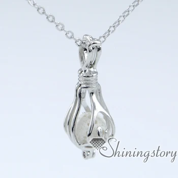 

aromatherapy locket pearl cage pendant lava rock essential oil jewelry aromatherapy necklace diffusers wholesale oil diffuser je