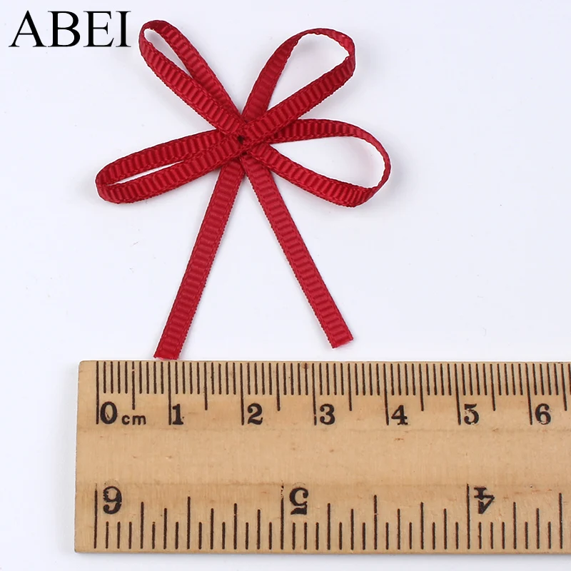 Satin Ribbons Ribbon Decoration Satin Ribbon 100pcs/lot Mix Colors Satin Double Bow Ties Handmade Wedding Cards Gift Box Craft Ribbon Bows DIY Sewing Garments Accessories