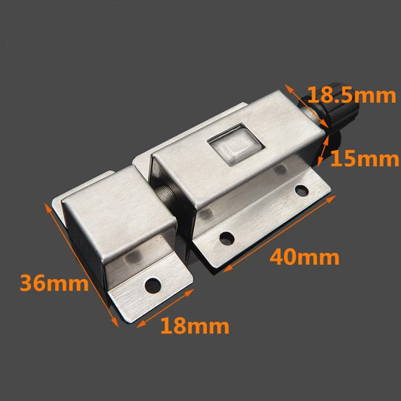 Stainless Steel Door Bolt Spring Bounce Bolts Lock Door Chain Latch For Window Cabinet Toilet Furniture Hardware 1