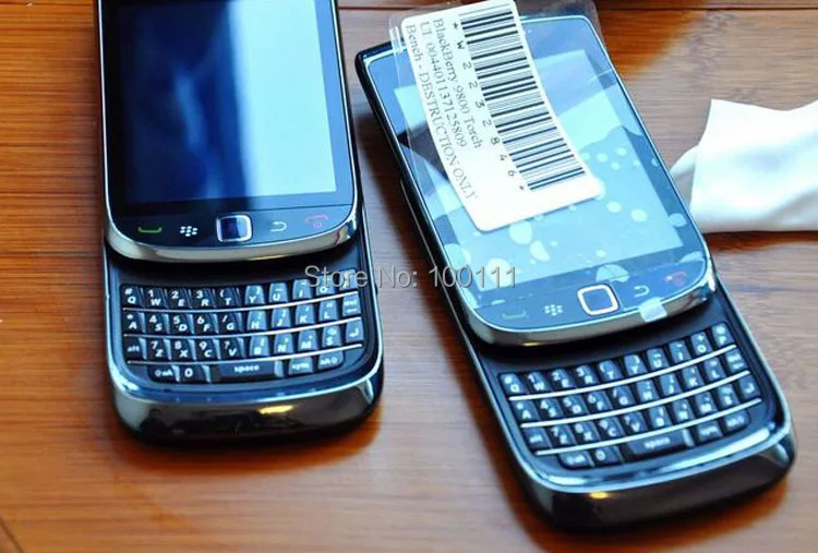 Восстановленный Blackberry 9800 Сенсорный экран мобильного телефона, QWERTY клавиатура, wifi