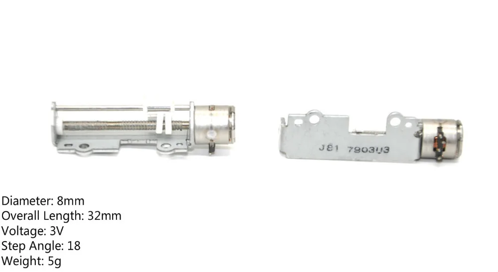 Free shipping 8 mm stepper motor With screw slider Chief: 32 mm 3 v voltage: 18 stepper Angle: Free shipping 8 mm stepper motor With screw slider Chief: 32 mm 3 v voltage: 18 stepper Angle: