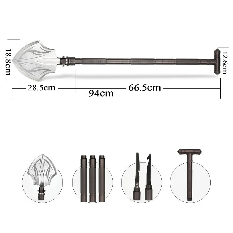 Профессиональная тактическая лопата, походная Складная лопата, спасательный молоток, топор, инструменты, оборудование для выживания