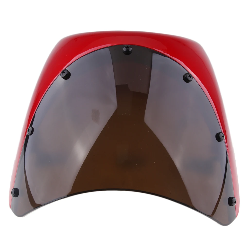 Retro Cafe Racer Style 7'' Headlight Lamp Handlebar Fairing Windshield Universal Less Turbulence Improves Stability