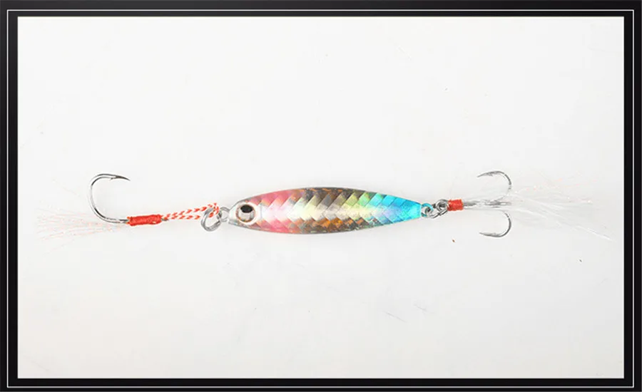 5 Colors Dual Hook Wire Bait Metal Fishing Lures 3D Eyes Crankbait Wobblers Alloy Artificial Hard Lures Lifelike Swimbait (3)