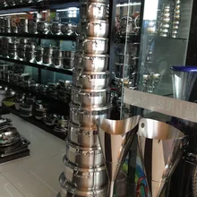 13 шт./компл. нержавеющей стали толщиной горшок 18/8 многоцелевой кастрюля для супа, набор кухонной посуды panela инструменты для приготовления пищи