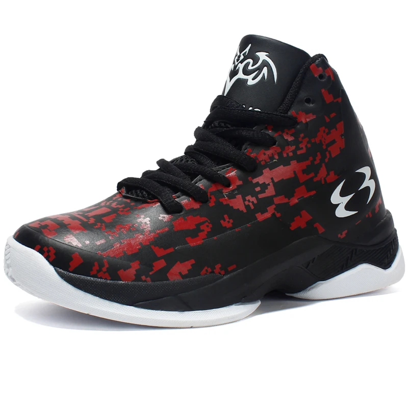

Brand Boys Basketball Shoes Top Thick Sole Non-slip Wear-resistant Kids Sneakers Rubber Boy Children Sports Shoes Basket Shoes