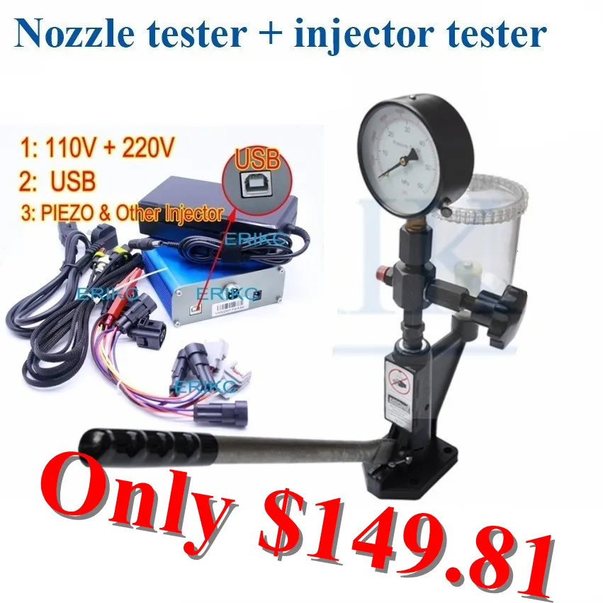 ERIKC Common Rail CRI800 Injector Tester Kit Multifunction Diesel USB