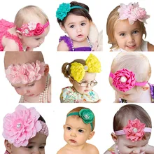 Стильный 9 Стиль детское платье для малышей, девочек повязка на голову в виде цветка для новорожденного повязка на голову(без розничной упаковки) аксессуар для волос