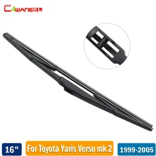 Cawanerl 16″ 400mm Car Rubber Rear Windscreen Wiper Blade Auto Back Window Wiper For Toyota Yaris Verso mk2 1999-2005
