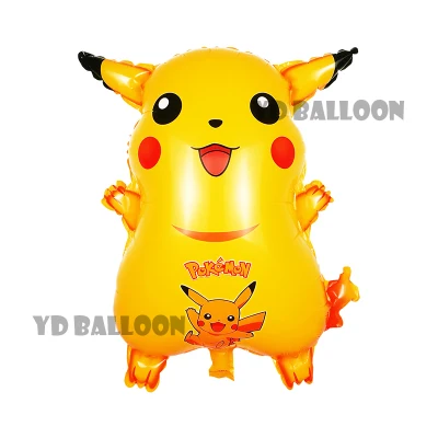 

Lucky 10pcs/lot Pikachu Pokemon Balloon Foil Balloons Globos Happy Birthday Party Decorations Globos Balloon Kids Classic Toys