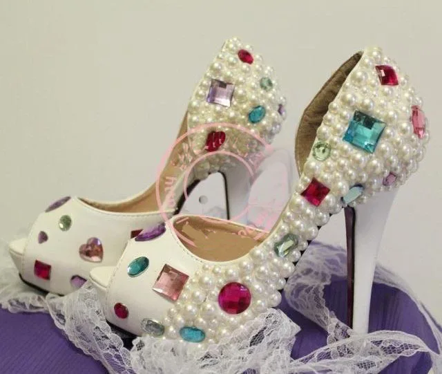 2016 New Hot Sale Fashion Lady High Heel Crystal Rhinestone font b Woman b font Shoes