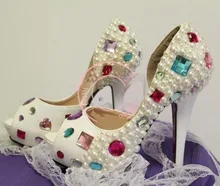 2016 New Hot Sale Fashion Lady High Heel Crystal Rhinestone font b Woman b font Shoes