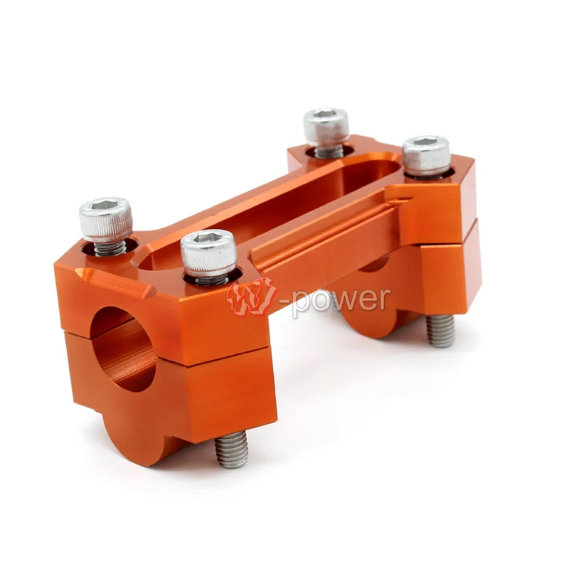 

CNC Aluminum Motorcycle 7/8" (22mm) Handle Bar Clamp Handlebar Mount Riser Rise Height 20mm For KAWASAKI Z800 2013-2014 Orange