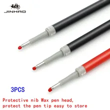 Художественные принадлежности 3 шт. гелевая Заправка для ручек заправка красными черными чернилами роллер ассортимент оптом Канцтовары, шариковая ручка Сменные стержни для ручек 0,5 мм