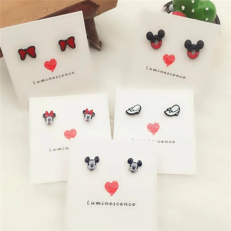 

IVYYE Mickey Minnie Fashion Anime Cartoon Earring Cute Animal Stud Earrings Women Girls Jewelry Party Birthday New Gifts