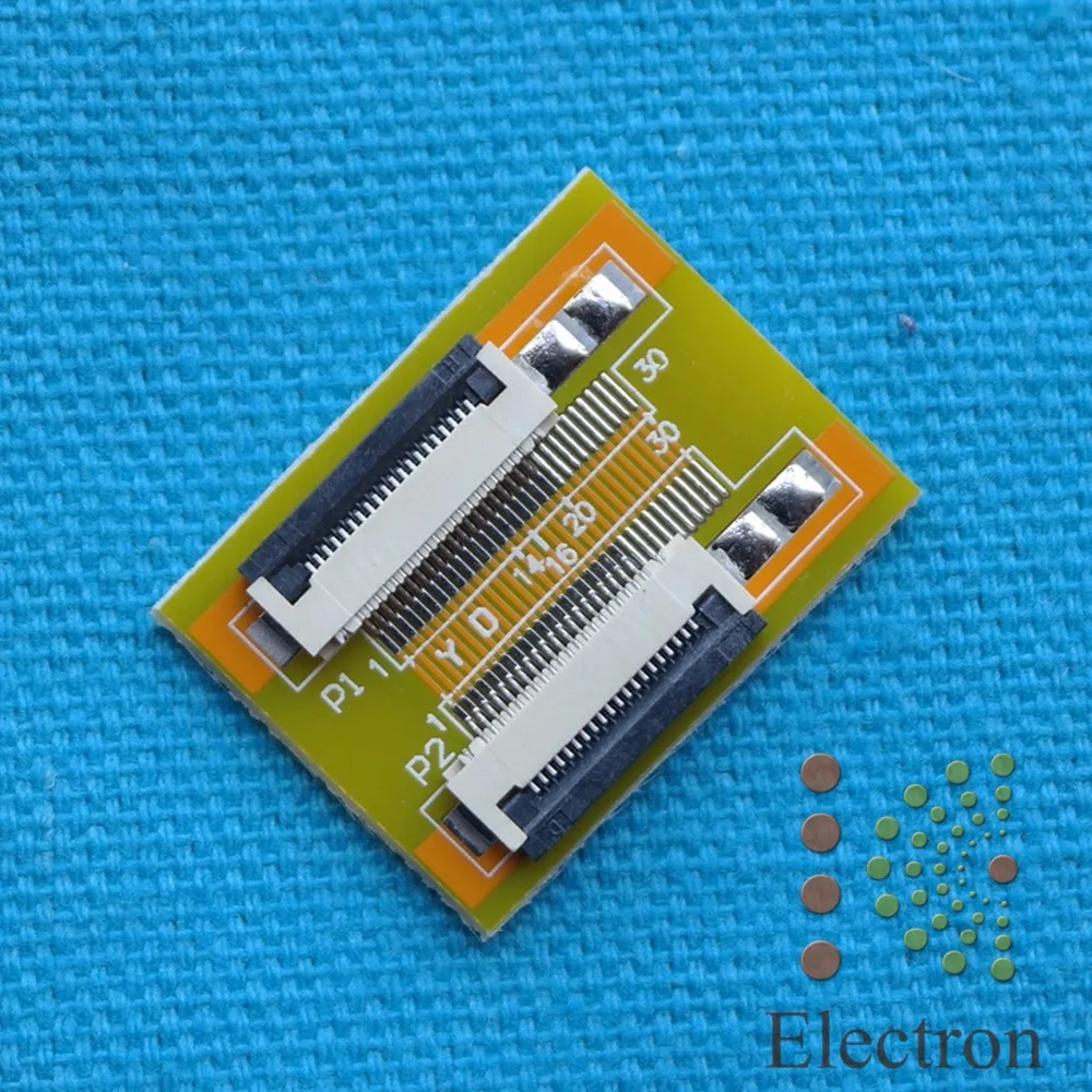 20 Pin To 20 Pin Zif 0.5mm Ffc Cable Extension Connector Adapter 2pcs ...