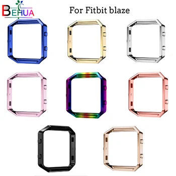 Metal protective case Frame Case Cover Shell For Fitbit Blaze Stainles Steel Replacement case Activity Tracker Watch Accessories crested for fitbit blaze frame replacement stainless steel case activity tracker smart watch accessories