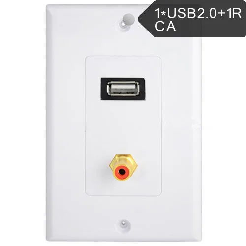 USB + 1RCA лотоса аудио и видео припой панели разъем передачи мультимедиа