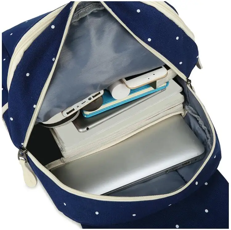 Горячая Для женщин холст 4 шт./компл. школьный рюкзак Колледж школьный мода Plecak для подростков, для мальчиков и девочек, рюкзак сумка W767Z