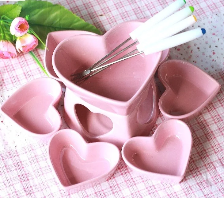 

CHEESE TOOLS CHAFING DISH BUFFET CERAM FRUIT CHOCOLATE FONDUE ICE CREAM STOVE DINNERWARE SET LEISURE COOKING TOOL SET