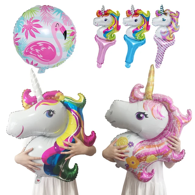 Rainbow Unicorn Foil Balloons Birthday Party Decorations Kids Adults Baby Shower Wedding Decoration Bachelorette Party Supplies
