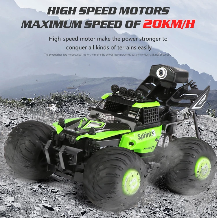 Global Drone RC Car Machine on the Radio with 0.3MP WiFi Camera Off-road Remote Control Cars for Boys Climbing RC Car