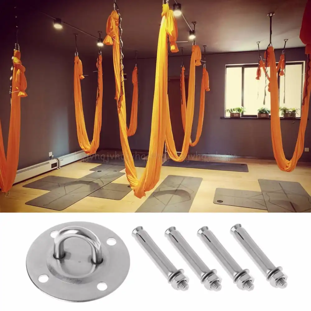 Xuniu Ganchos de Anclaje para Montaje en Pared de hamacas Gimnasio Techo Equipo para Colgar de Trabajo Pesado para Yoga a/érea Columpio