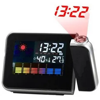 

Digital projection alarm clock watch With weather station thermometer humidity electronic projection clock LED desk clock decor