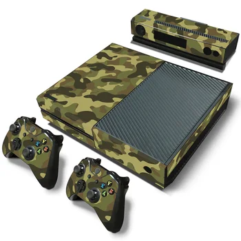 

For vinyl skin for XBOX One console + 2pcs controller camouflage skin sticker