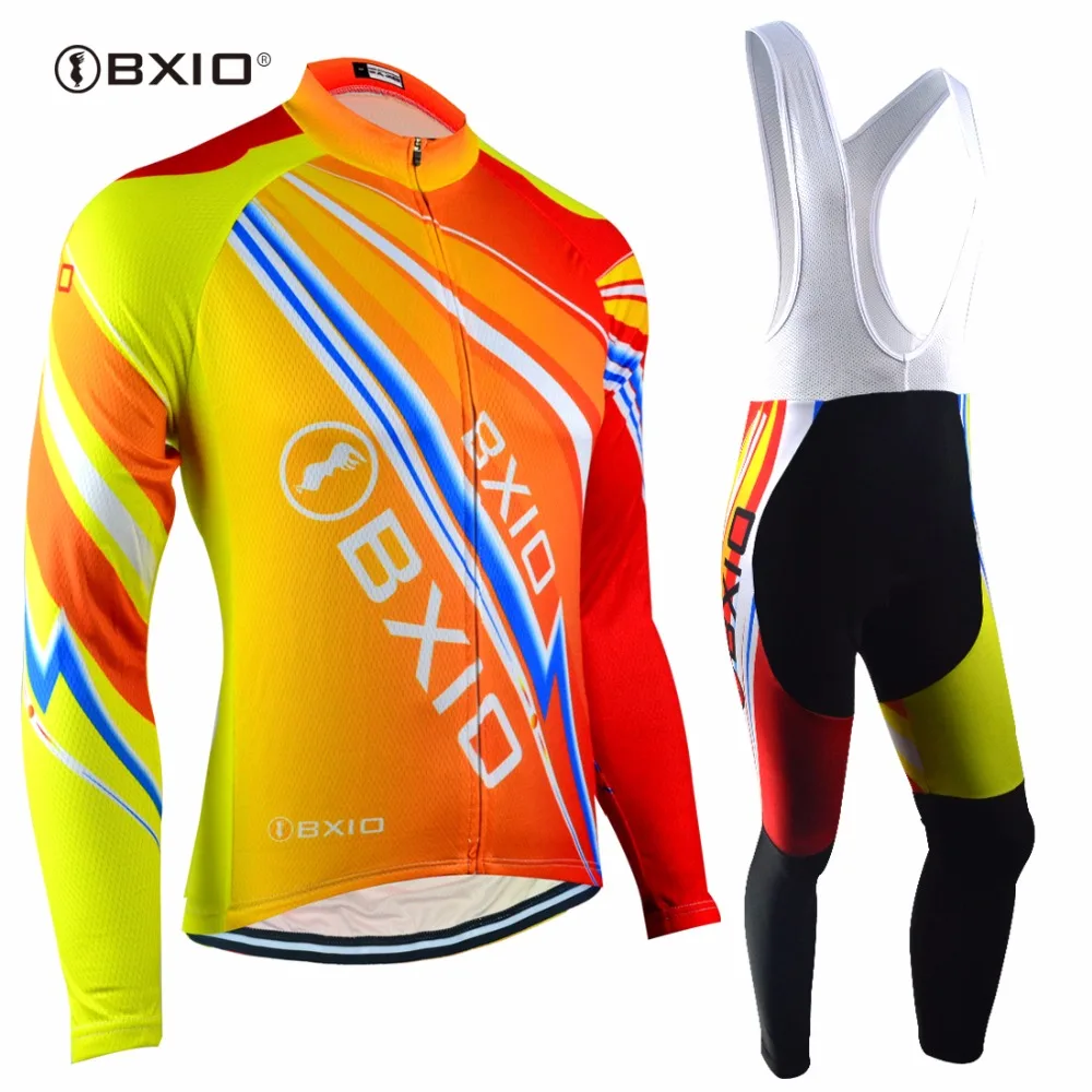 Bxio Winter Thermal Fleece font b Cycling b font Sets Super Warm Bike Clothing Pro Black