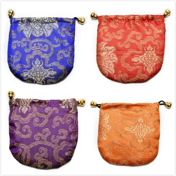 

Chinese Silk Embroidery Mini Jewelry Drawstring Bags Jewelry Display Women Jewelry Storage Bag Packaging Bags
