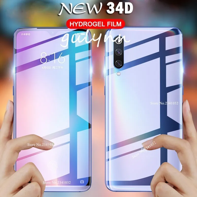 Защитная пленка для экрана и задней панели Redmi Note 8 9 7 6 5 K20 Pro 6A Гидрогелевая мягкая